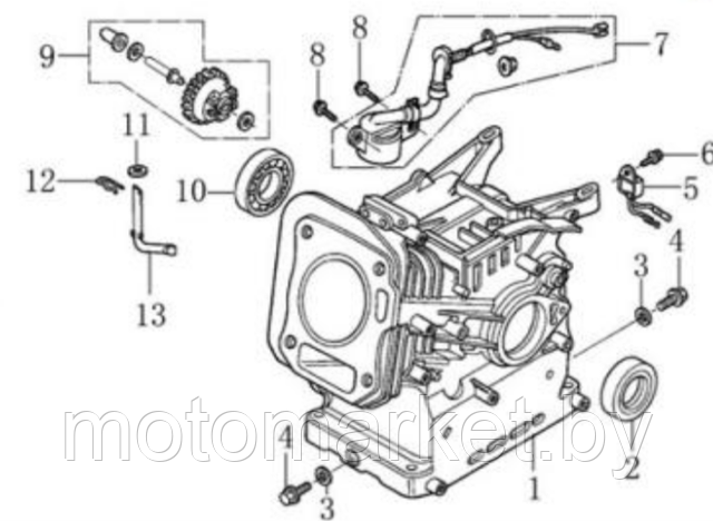 reguliator oborotov GX 200, GX 160, 168F, 170 F motomarket.by