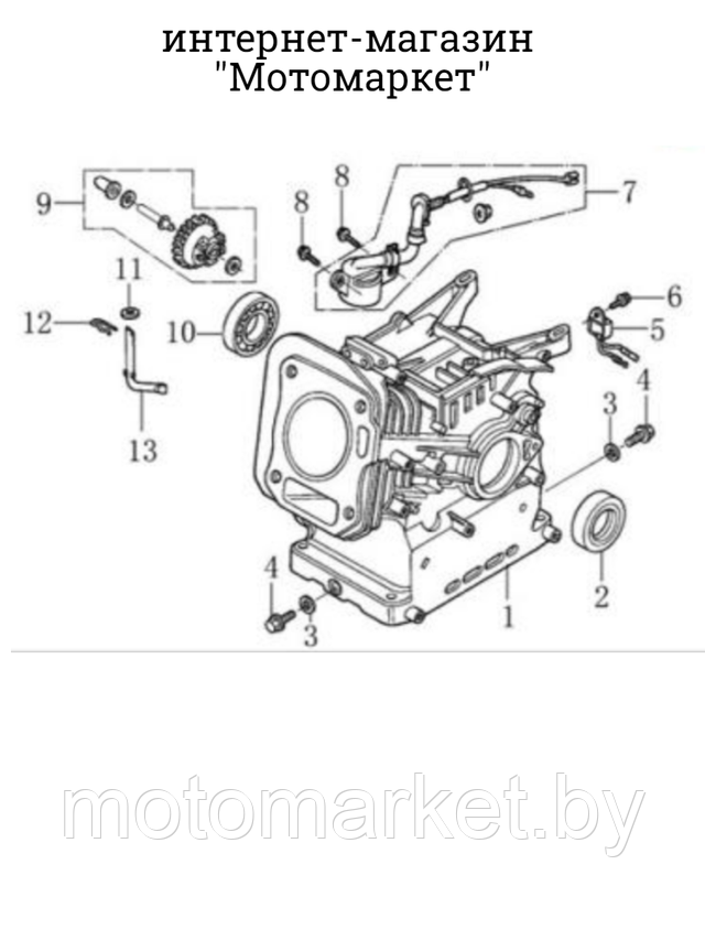 probka slivnay masla 168F,200,170F motomarket.by
