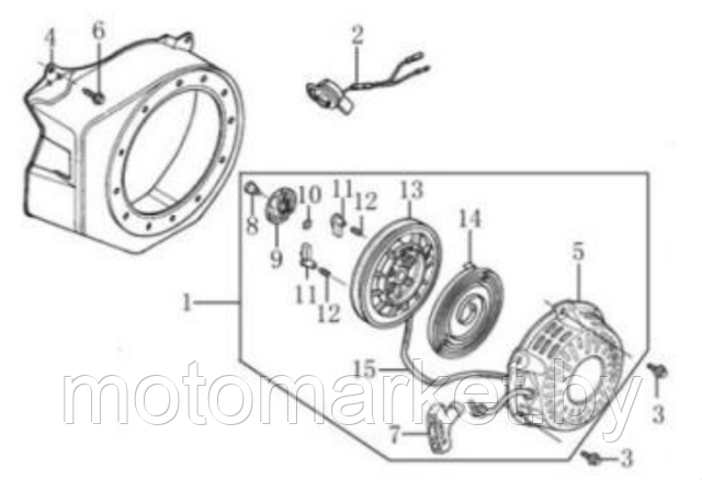starter168F,200,170F motomarket.by